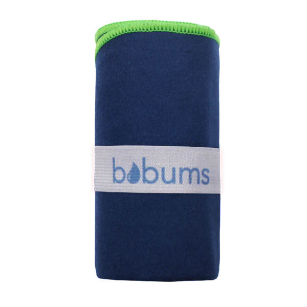Bobums Microfibre Plain Gym Towel with Zip