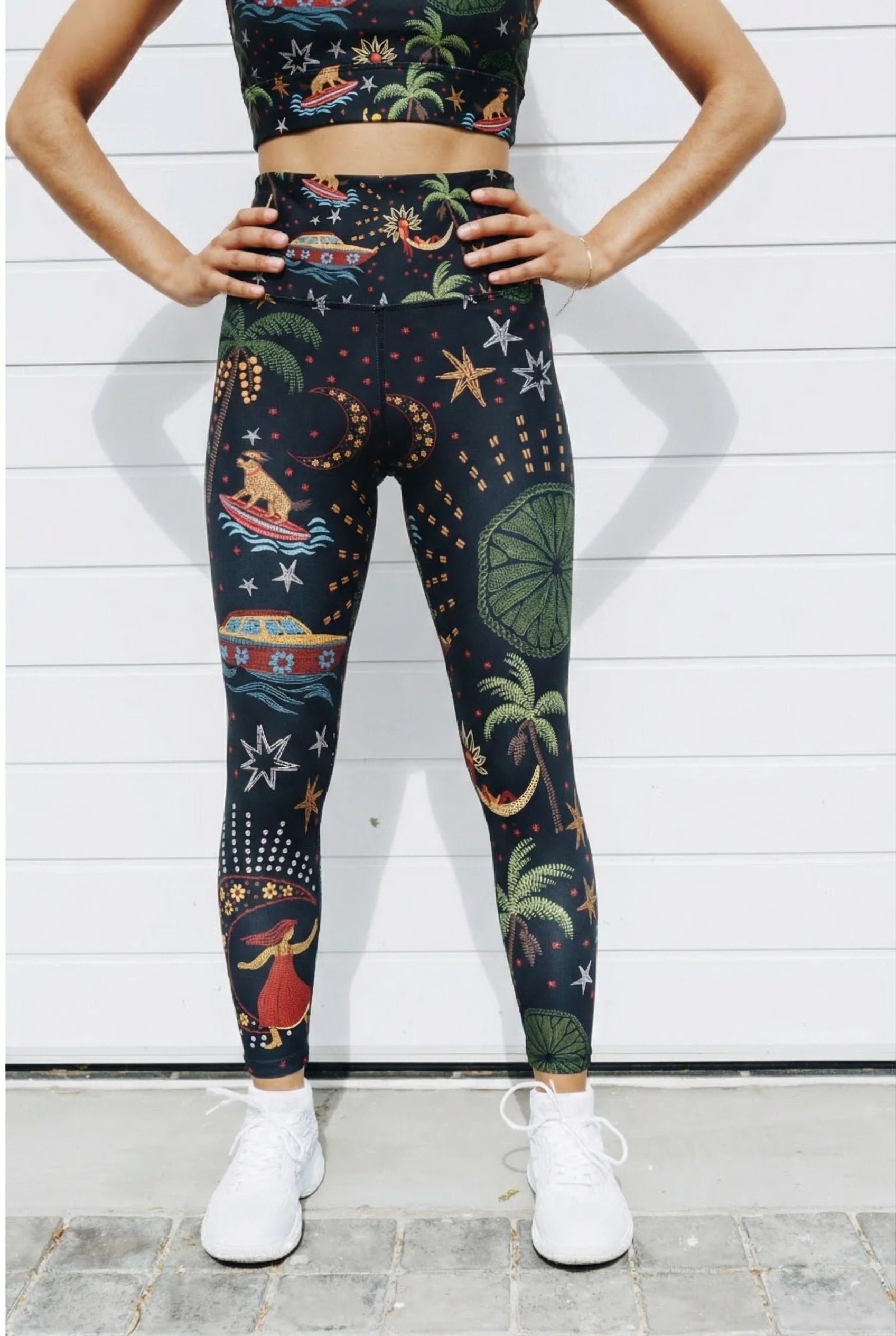 Coconut Active Moonlight Tropics 7/8 Leggings