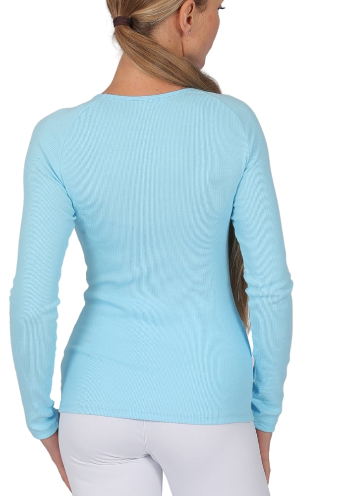 Ribbed Raglan Long Sleeve