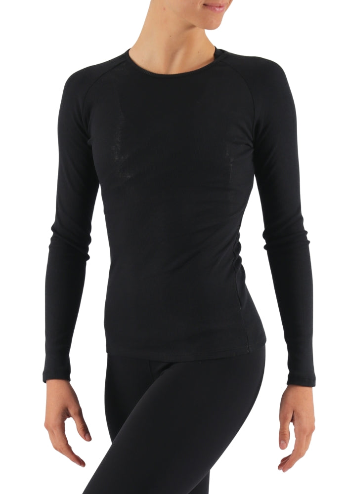 Ribbed Raglan Long Sleeve