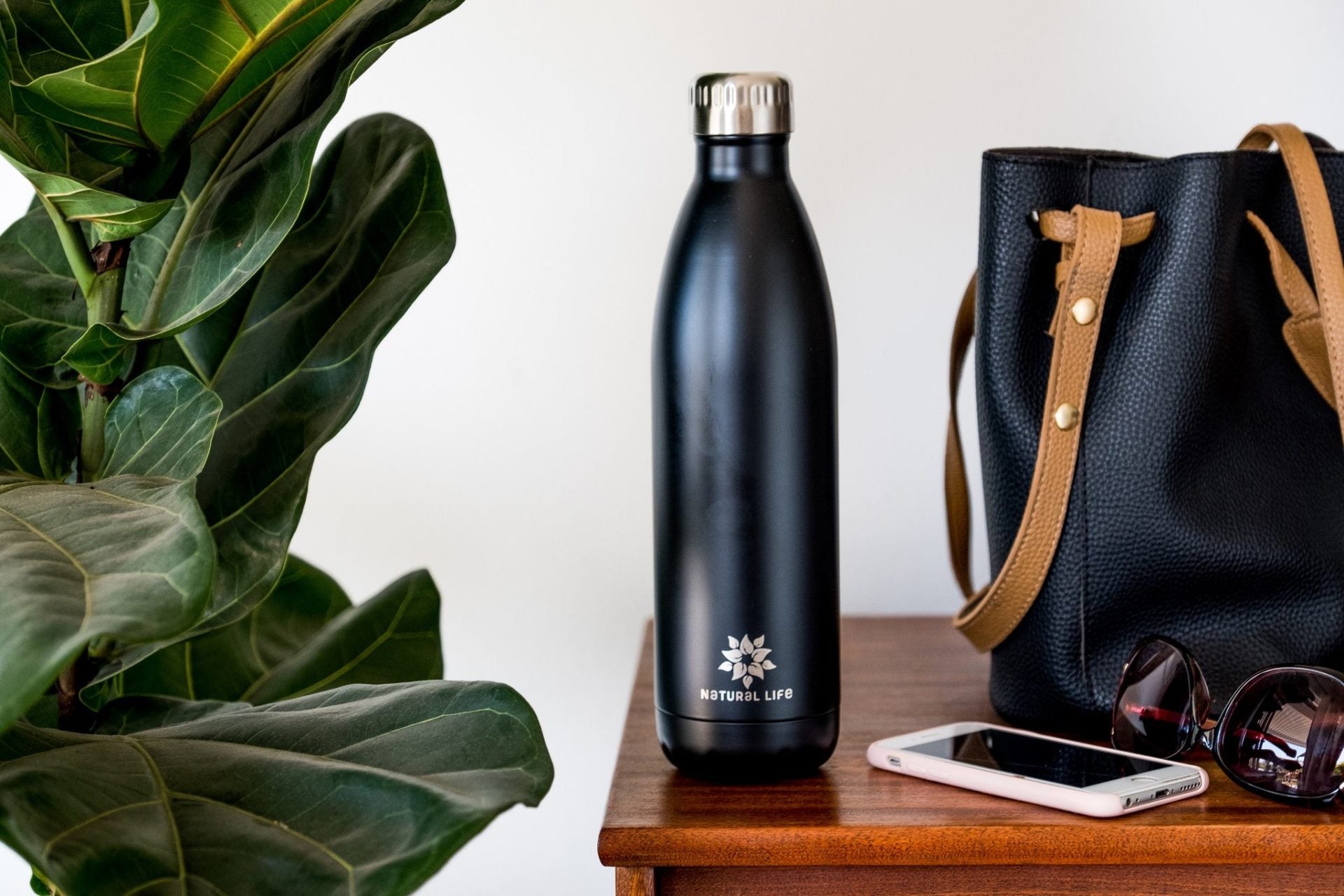 NATURAL LIFE Stainless Steel Water Bottle 750ml